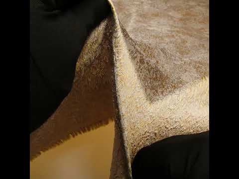 Pegasus Gold, Beige and Gray Mottled Luxury Brocade