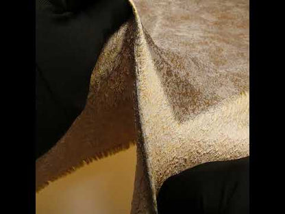 Pegasus Gold, Beige and Gray Mottled Luxury Brocade