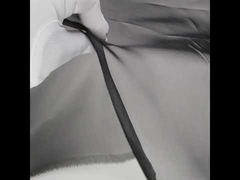 2-Ply Polyester Organza - Black - Zelda Collection - Image 5 of 5