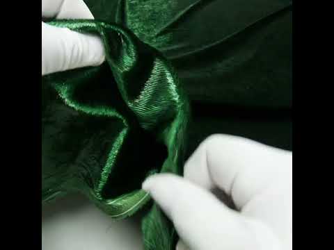 Metallic Velvet - Emerald Green - Ava Collection