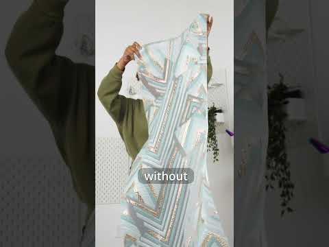 Metallic Rose Gold, Lavender and Mint Chevrons and Arrows Luxury Burnout Brocade - Image 6 of 6