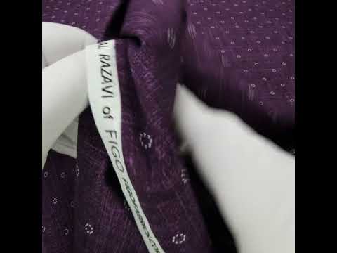 Printed Quilting Cotton by Ghazal Razavi for FIGO Studio - Purple Stitches Circles - Stash Collection - Image 5 of 5