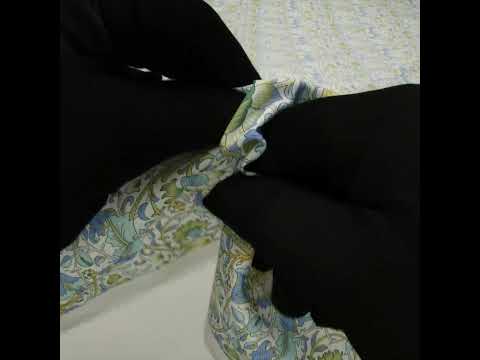 Liberty Fabrics Tana Lawn® - Lodden Green - Light Green, Pastel Blue and Golden Yellow Arts and Crafts Floral - Image 6 of 6