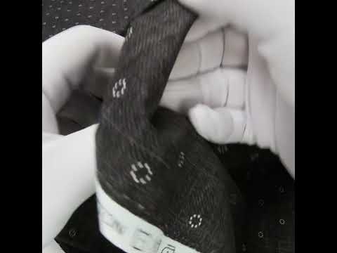 Printed Quilting Cotton by Ghazal Razavi for FIGO Studio - Black Stitches Circles - Stash Collection - Image 6 of 6