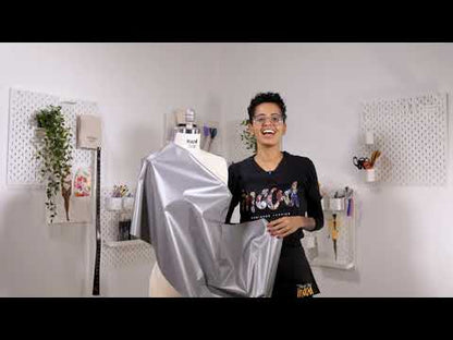 White Cotton-Backed Reflective Fabric