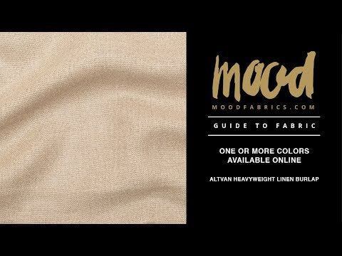 Altvan Black Heavyweight Linen Burlap