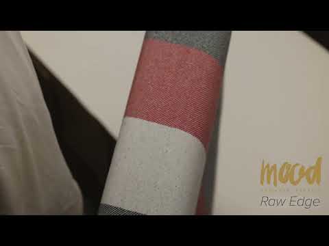 Famous Designer Red, White and Navy Stripes Brushed Twill Double Cloth Coating - Image 6 of 6