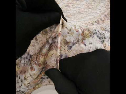 Liberty Fabrics Tana Lawn® - Painted Travels Multi Neutral - Beige, Gray and Muted Green Lush Florals