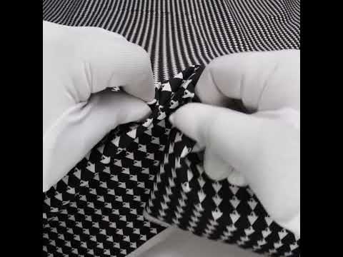 Italian Black/Off-White Stretch Cotton Print