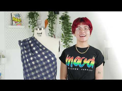 Checkered Linen Woven - New Indigo - Katia Collection