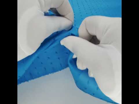 Italian Aegean Blue Cotton Swiss Dot