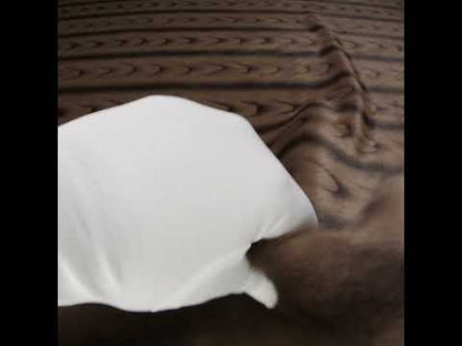Plush Short Pile Recycled Polyester Faux Fur - Light Brown and Black Woodgrain Print