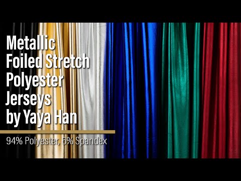 Yaya Han Metallic Foiled Stretch Spandex Polyester Jersey - Silver - Cosplay Collection - Image 7 of 7