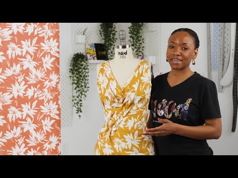 Gold and White Leaf Impressions Lightweight Linen Woven