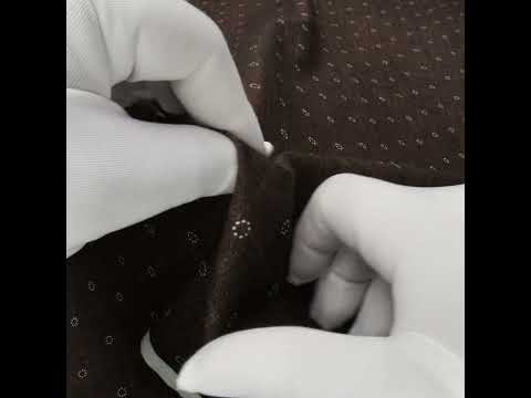 Printed Quilting Cotton by Ghazal Razavi for FIGO Studio - Brown Stitches Circles - Stash Collection - Image 7 of 7