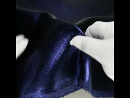 Double Faced Lame Mikado - Navy Blue - Sara Collection