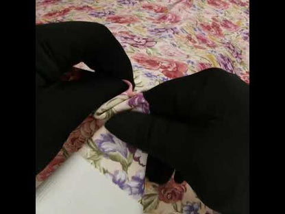 Brushed Cotton Woven - Pale Pink, Purple and Rose Red Blooming Flowers - Mood Exclusive Tender Bloom Print