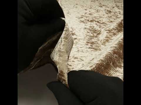 Snakeskin Embossed Polyester Crushed Velvet - Bronze - Mireia Collection - Image 6 of 6