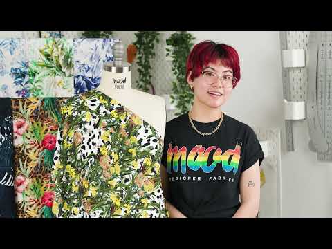 Organic Viscose Batiste - Foliage and Fauna - Loreto Collection