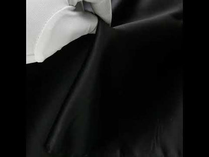 Polyester Duchess Satin - Black - Dominique Collection