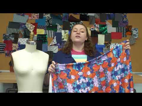 Red Floral Kalei Digitally Printed Stretch Neoprene/Scuba Knit
