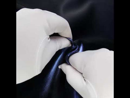 Double Faced Lame Mikado - Midnight Blue - Sara Collection