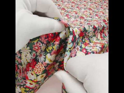 Liberty Fabrics Tana Lawn® - Thorpe Multi Bright - Hot Pink, Yellow and Deep Green Dense Floral