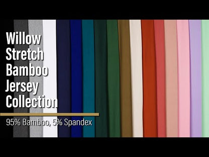 Stretch Bamboo Jersey - Sienna Rose - Willow Collection