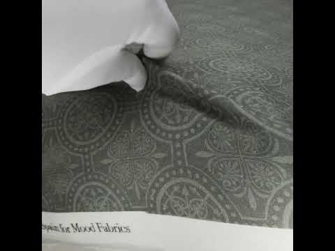 Linen and Rayon Woven Print - Gray Medallions - Mood Exclusive Gawain's Glory
