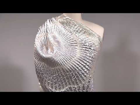 Metallic Black Abstract Luxury Brocade