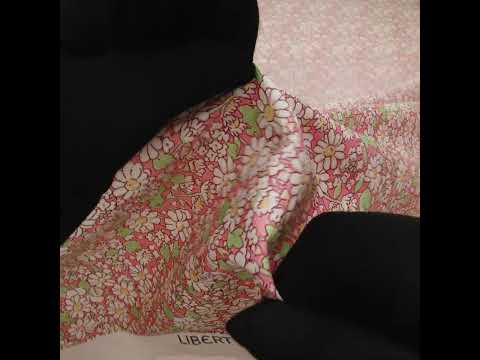 Liberty Fabrics Tana Lawn® - Alice W Pink - Baby Pink, Green and White Daisy Flowers - Image 5 of 5