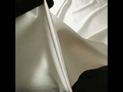 Crepé de satén con reverso de seda - Blanco antiguo - Colección Premium