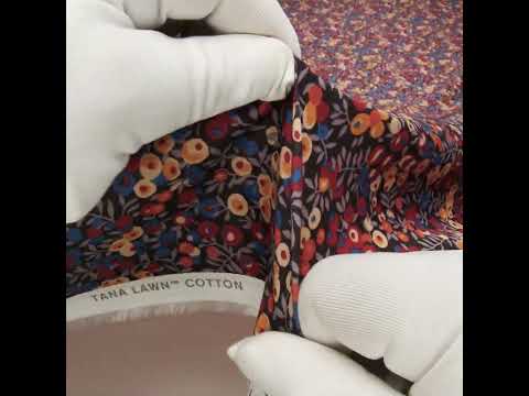 Liberty Fabrics Tana Lawn® - Wiltshire Rust - Rust Red, Orange and Blue Leaves and Berries - Image 6 of 6