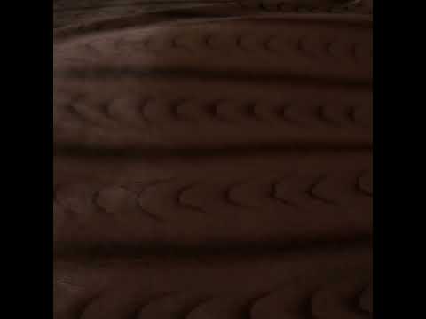 Plush Short Pile Recycled Polyester Faux Fur - Brown and Black Woodgrain Print