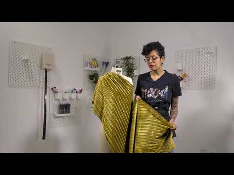 Pleated Velour - Gray Violet - Tver Collection