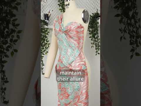 Metallic Silver, Pink and Cream Gleaming Garden Luxury Brocade - Image 6 of 6