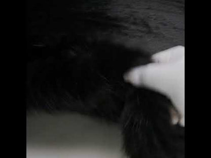 Long Pile Recycled Polyester Faux Fur - Black
