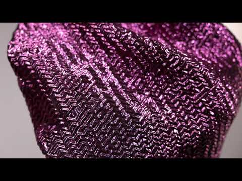 Capella Metallic Rose Gold Wavy Luxury Brocade