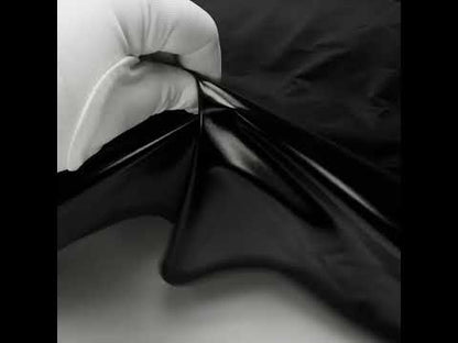 Foiled Faux Leather Stretch Knit - Black - Alison Collection