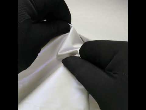 Faux Tyvek - Pearlescent Aqua Gray - Keri Collection - Image 5 of 5
