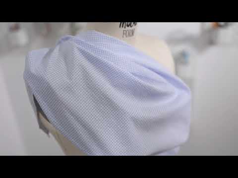 Organic Cotton Seersucker - Navy Gingham - Olinda Collection