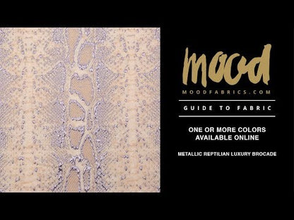 Metallic Lavender and Pink Tint Reptilian Luxury Brocade