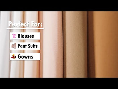 Silk 4-Ply Crepe 44" - Rust - Premium Collection