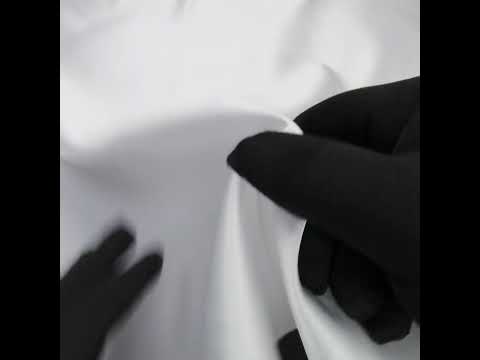 Premium Polyester Satin - Bright White - Gavia Collection by Mood