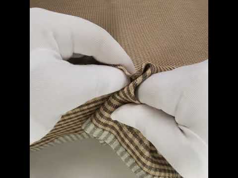 Linen Twill - Taupe and Beige Checks - Image 6 of 6