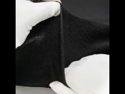 Metallic Foiled Uneven Stretch Rib Knit - Black on Black - Estelle Collection - Image 6 of 6