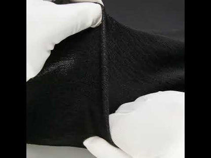 Metallic Foiled Uneven Stretch Rib Knit - Black on Black - Estelle Collection
