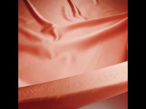 Polyester Satin - Papaya - Reverie Collection - Image 6 of 6