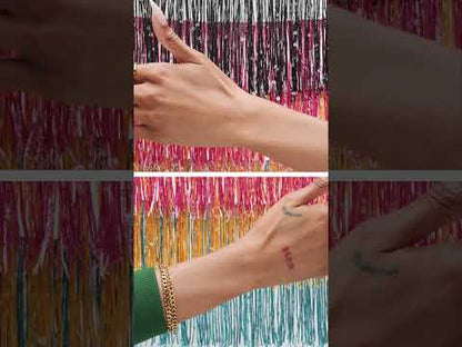 Turquoise Holographic Sequins Chainette Fringe - 6"