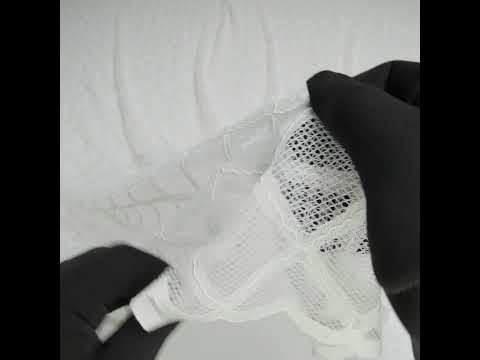 Corded Lace with Little Scalloped Finished Edges - Ivory Diamond Lattice - Image 6 of 6